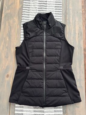 lululemon athletica Black Quilted Sleeveless Vest